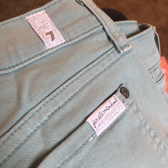 🎉50% OFF! 7 For All Mankind Light Turquoise Jeans - Picture 4 of 4